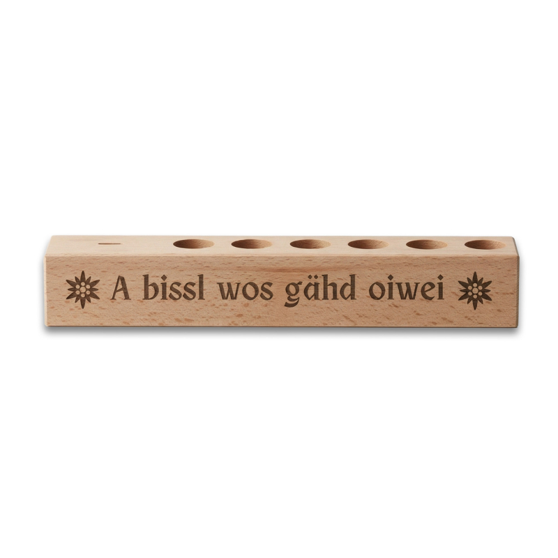 6er Gewürzständer A bissl wos gähd oiwei