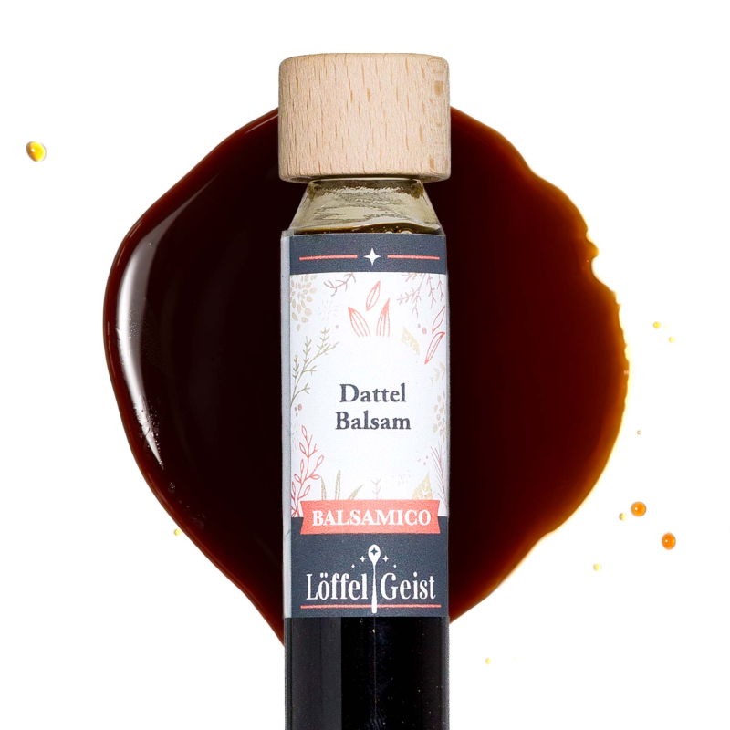 DattelBalsamico im Glasröhrchen