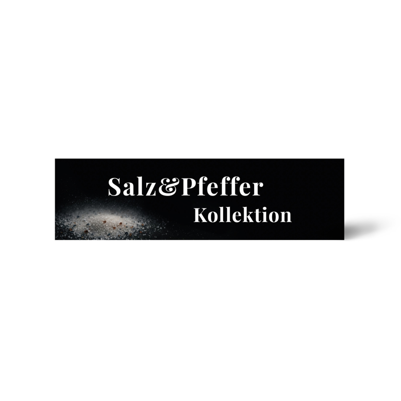 Topper-Aufkleber Salt&Pepper Selection