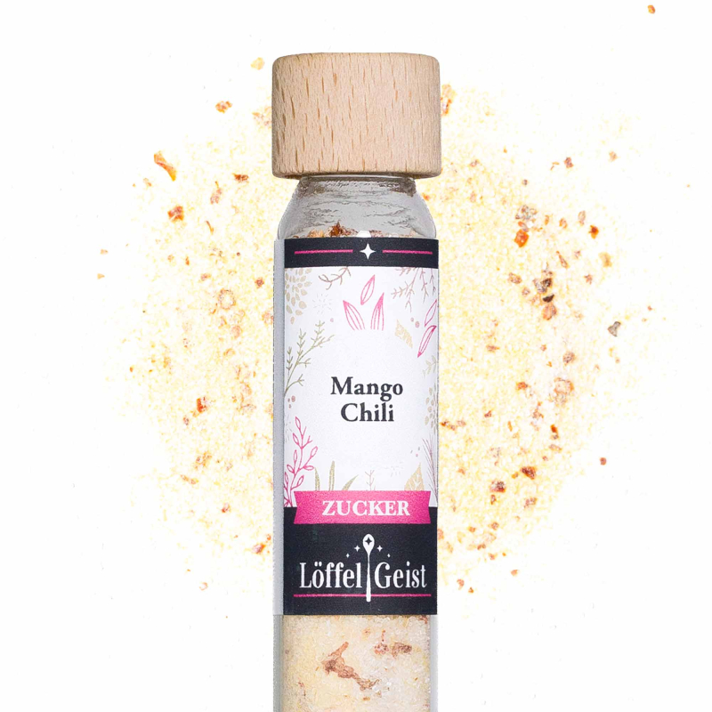 Mango Chili Zucker im Reagenzglas