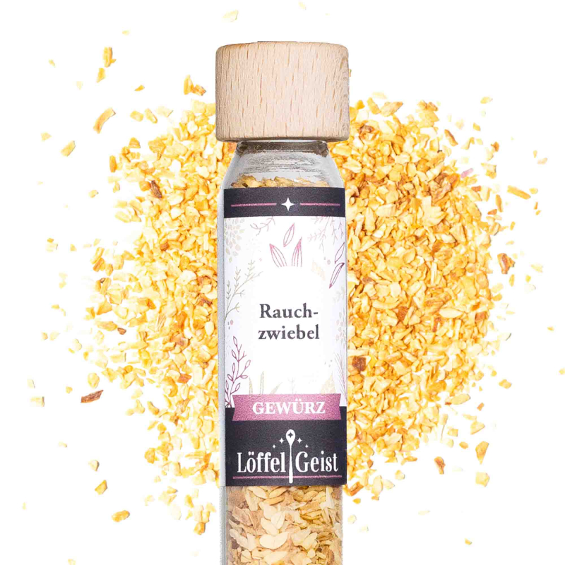 Rauchzwiebel Gewürz im Reagenzglas