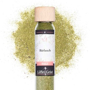 Bärlauch Salz im Reagenzglas