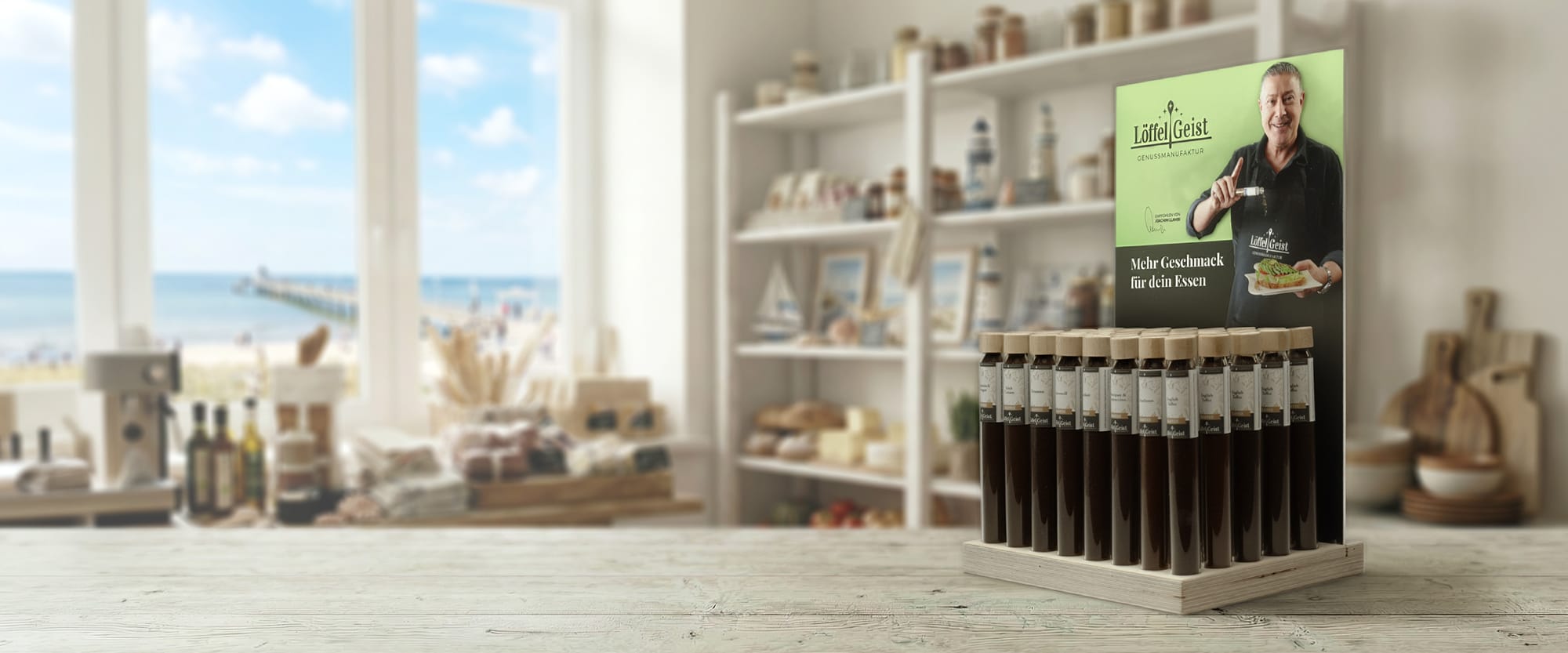Bestückte Startersets  am Meer